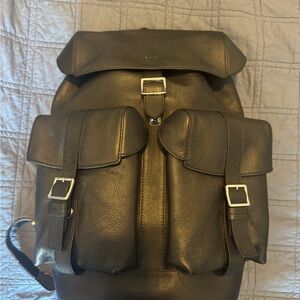 NWOT Hugo Boss Men’s Leather Travel Cargo Backpack